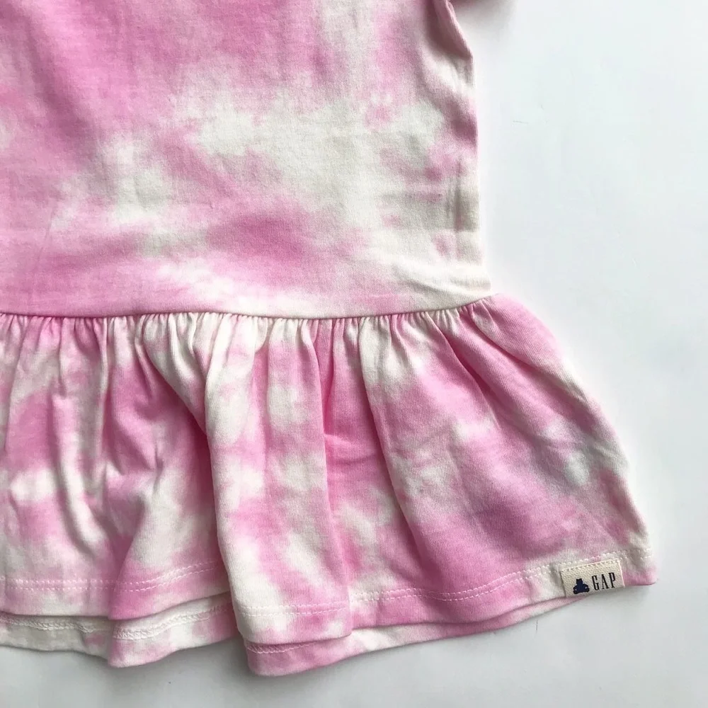BabyGap NWT tie dye peplum top 3T